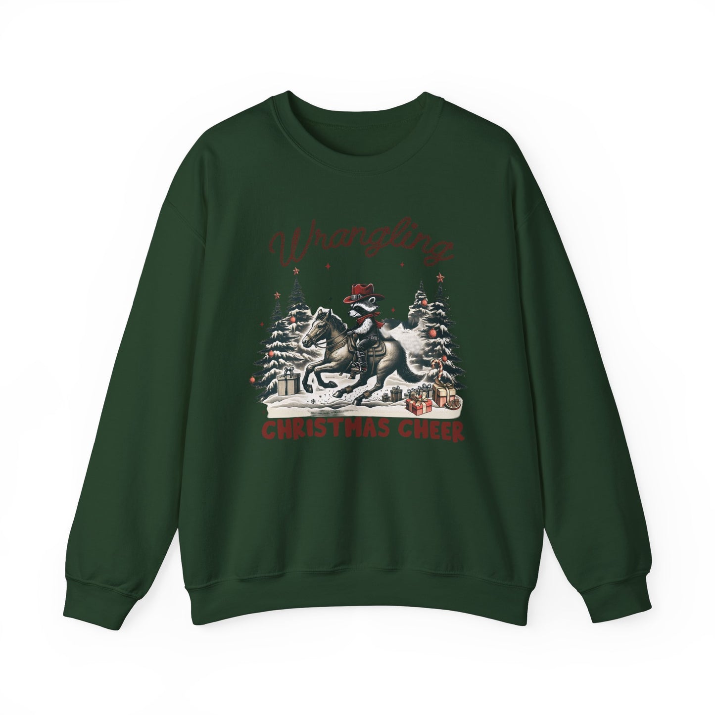 Wrangling Christmas Cheer Crewneck Sweatshirt