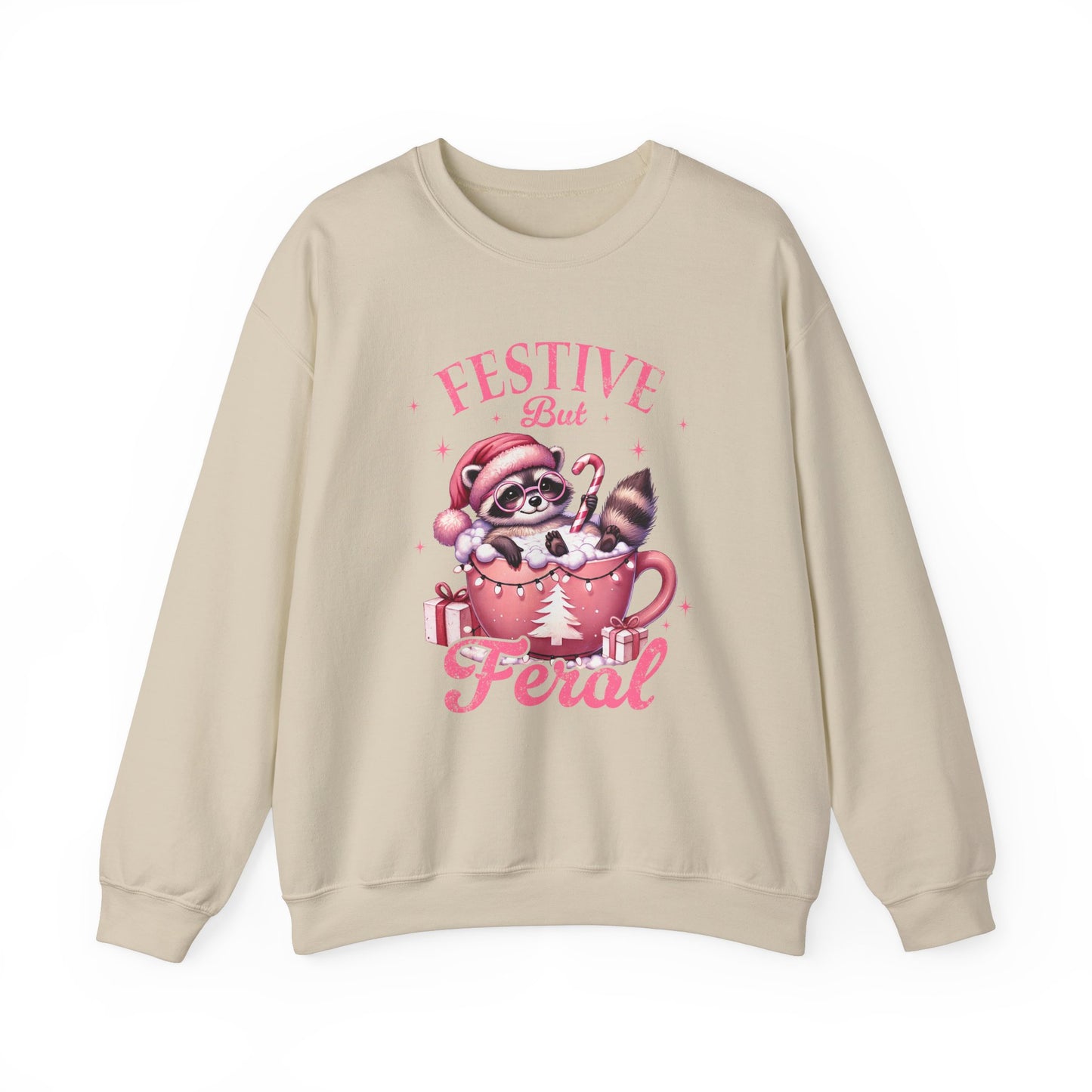 Festive But Feral Crewneck Sweatshirt