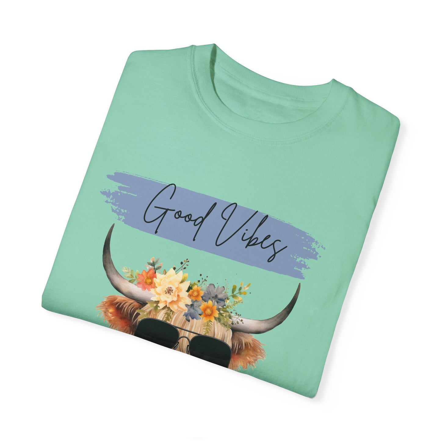 Good Vibes Highland Cow T-Shirt