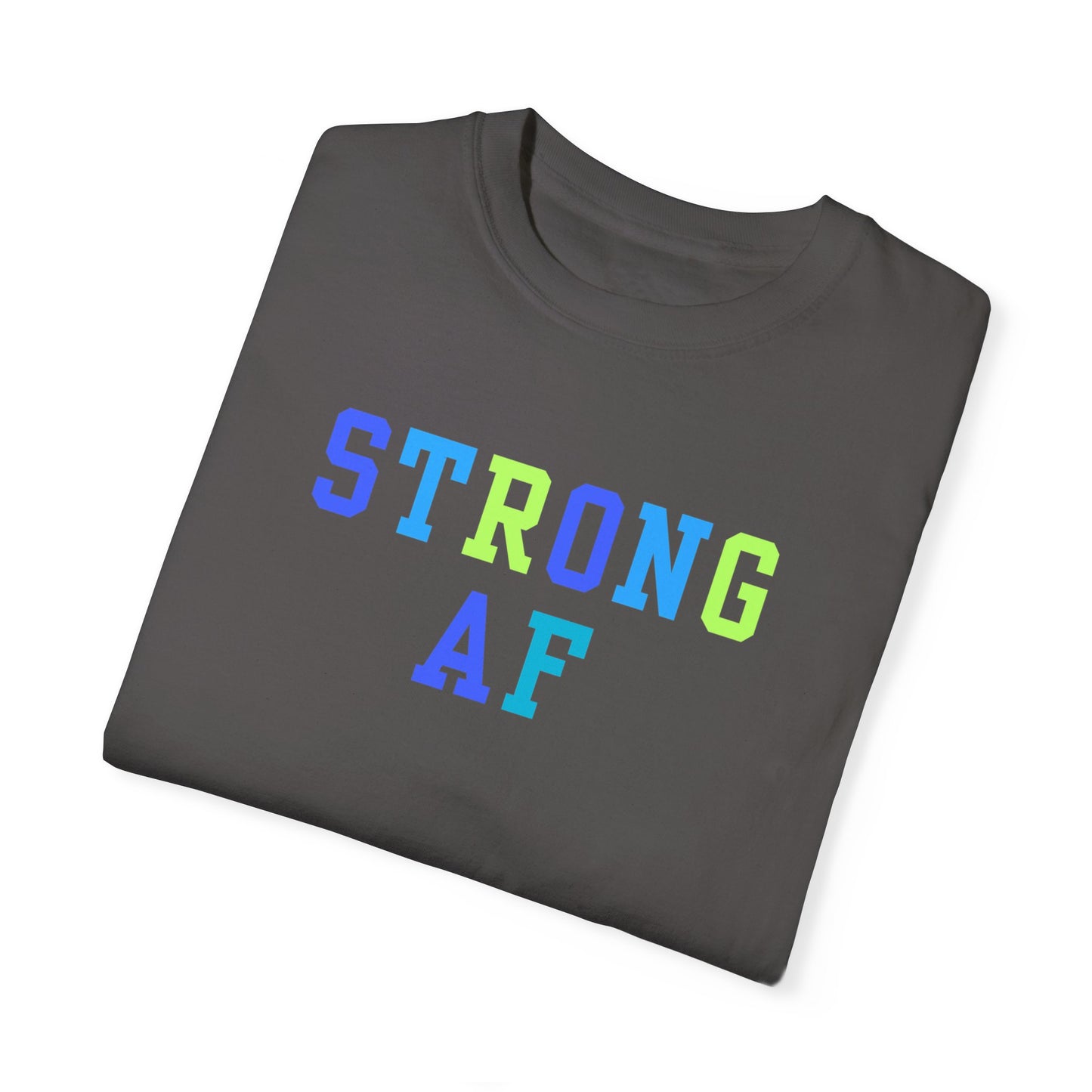 Strong AF T-Shirt (Blue/Green)