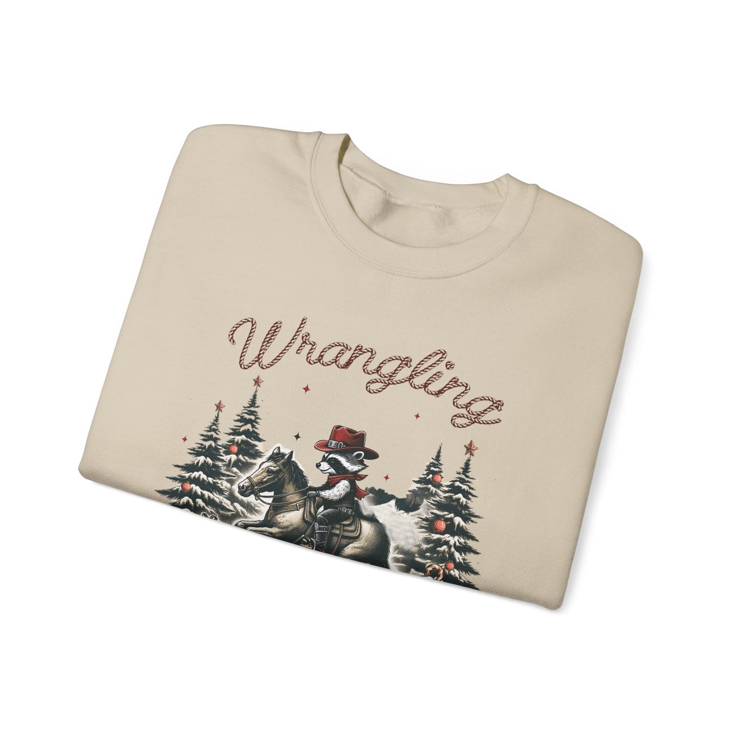 Wrangling Christmas Cheer Crewneck Sweatshirt