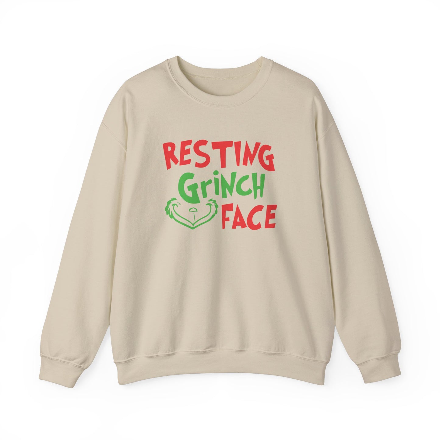 Resting Grinch Face Crewneck Sweatshirt