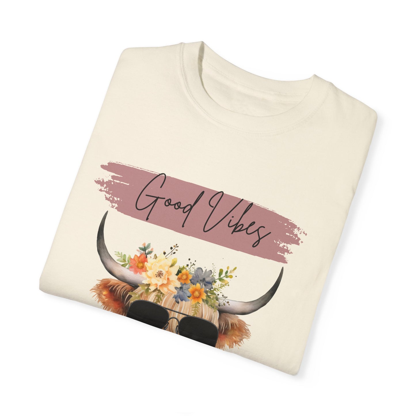 Good Vibes Highland Cow T-Shirt