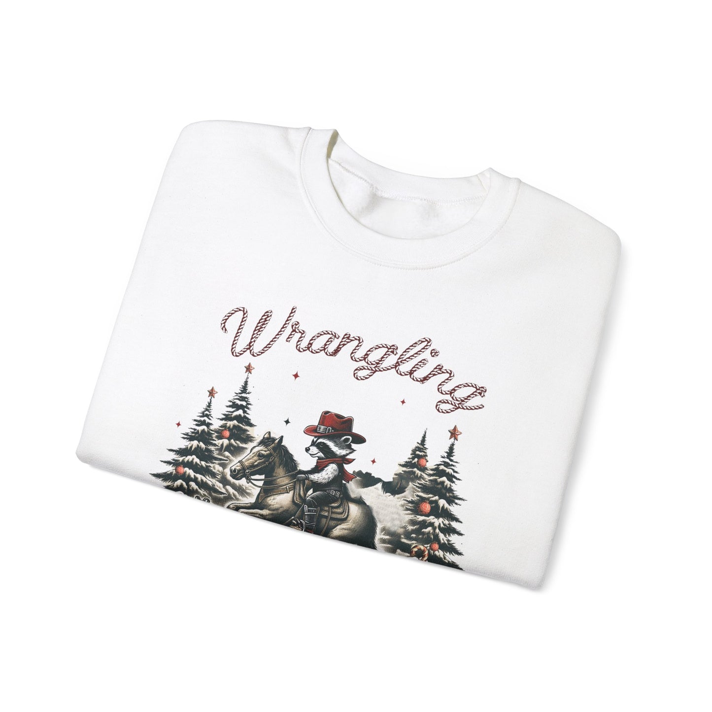 Wrangling Christmas Cheer Crewneck Sweatshirt