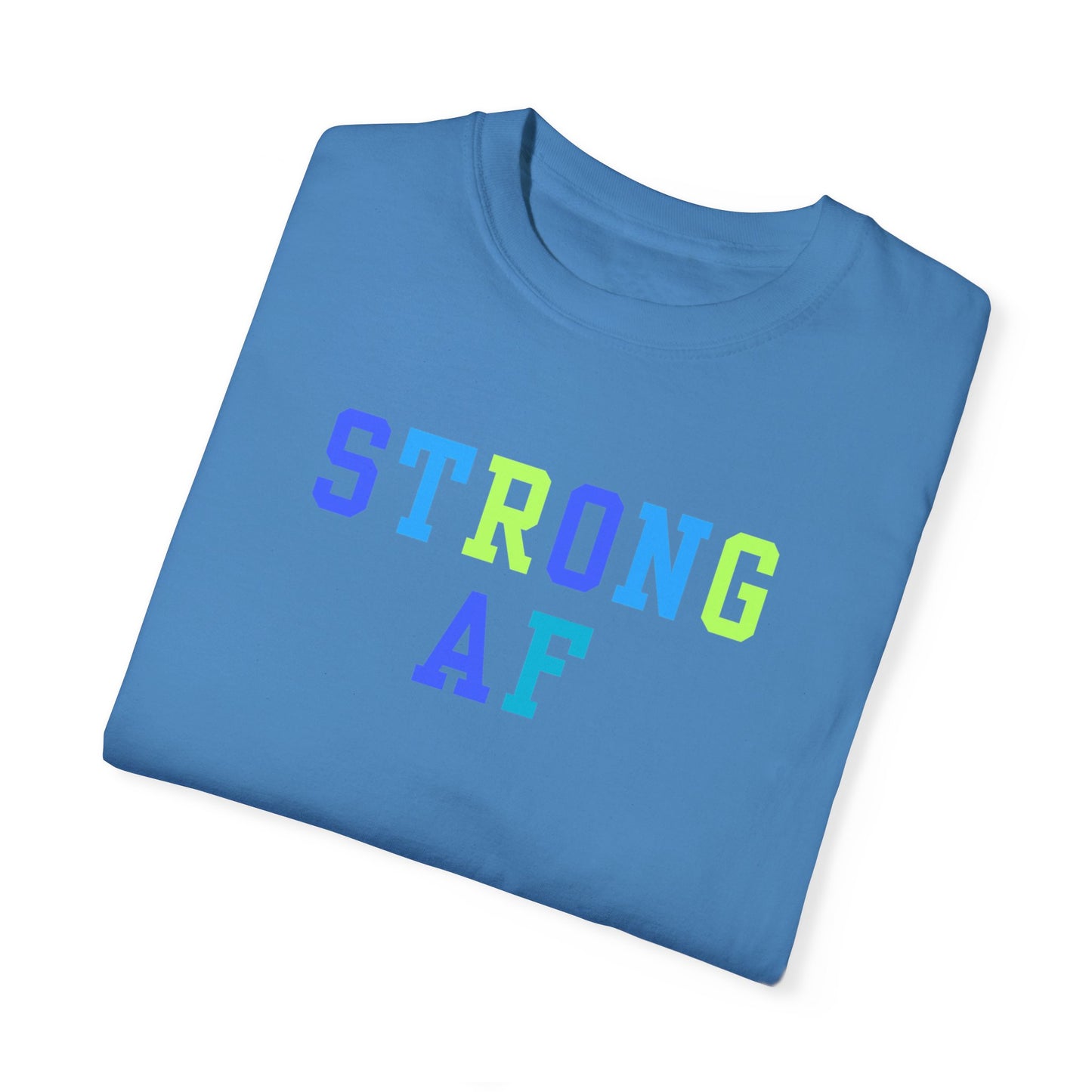 Strong AF T-Shirt (Blue/Green)