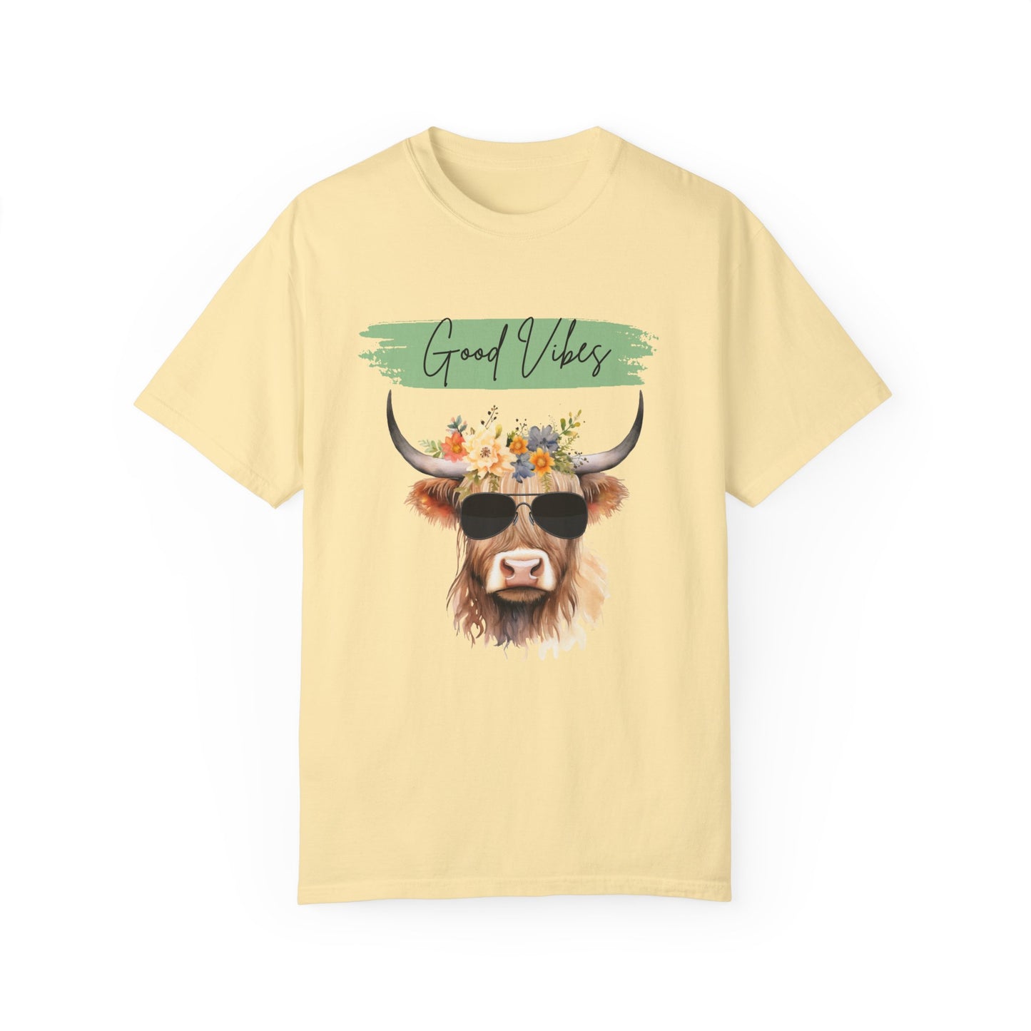 Good Vibes Highland Cow T-Shirt