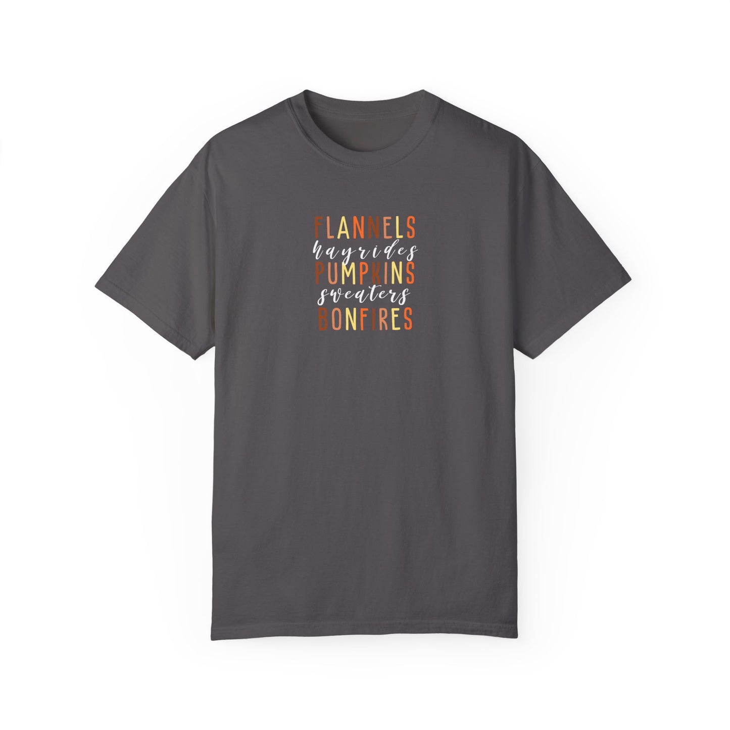 Flannels Pumpkins Bonfires T-Shirt