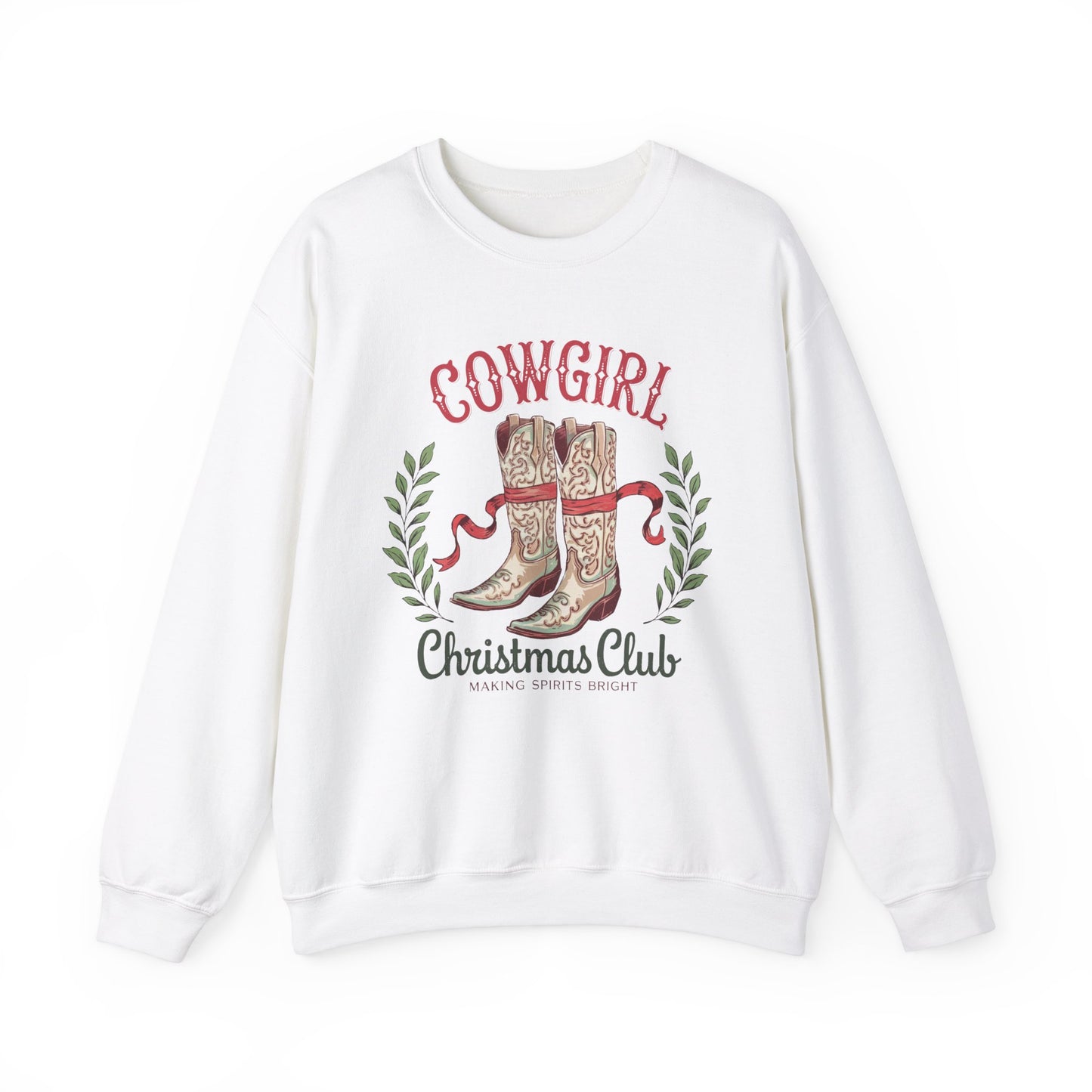 Cowgirl Christmas Club Crewneck Sweatshirt