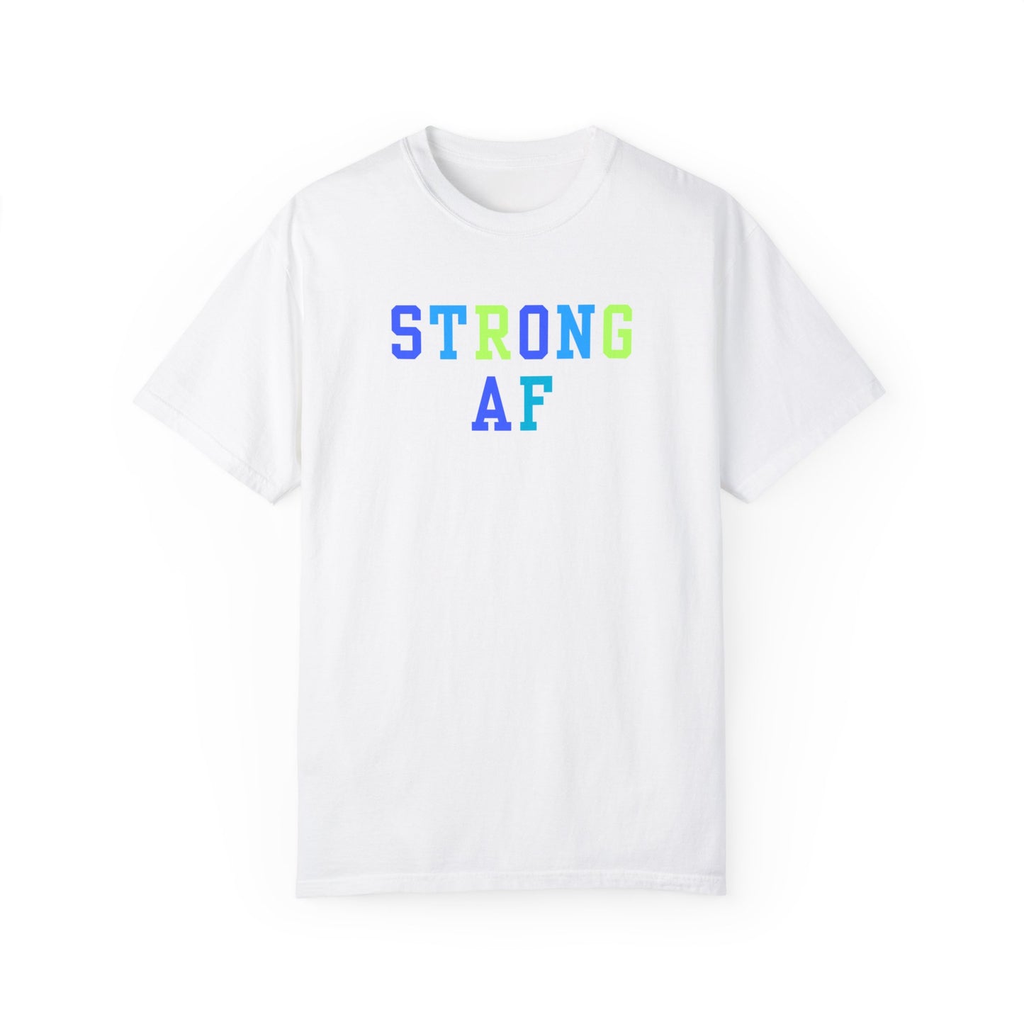 Strong AF T-Shirt (Blue/Green)