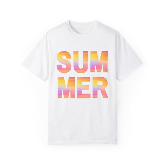 Summer Ombre Letters T-Shirt