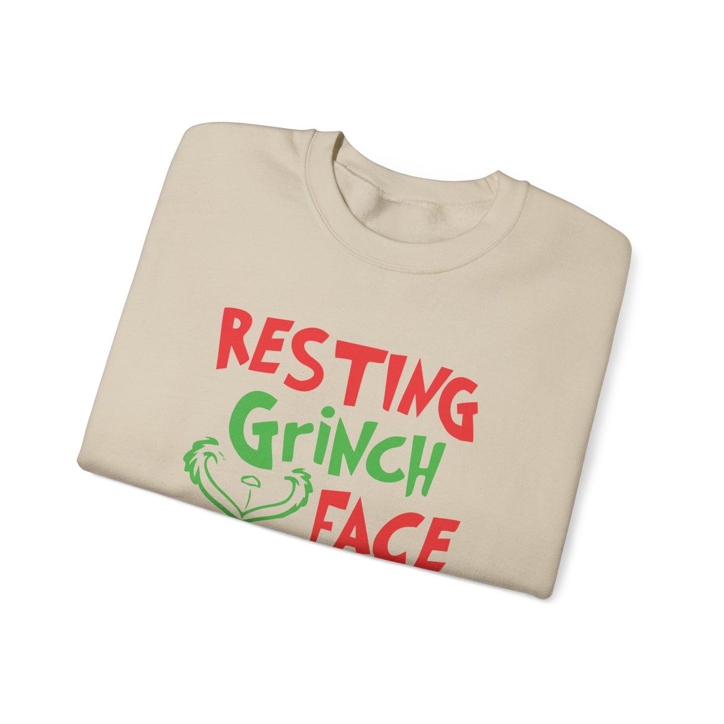 Resting Grinch Face Crewneck Sweatshirt