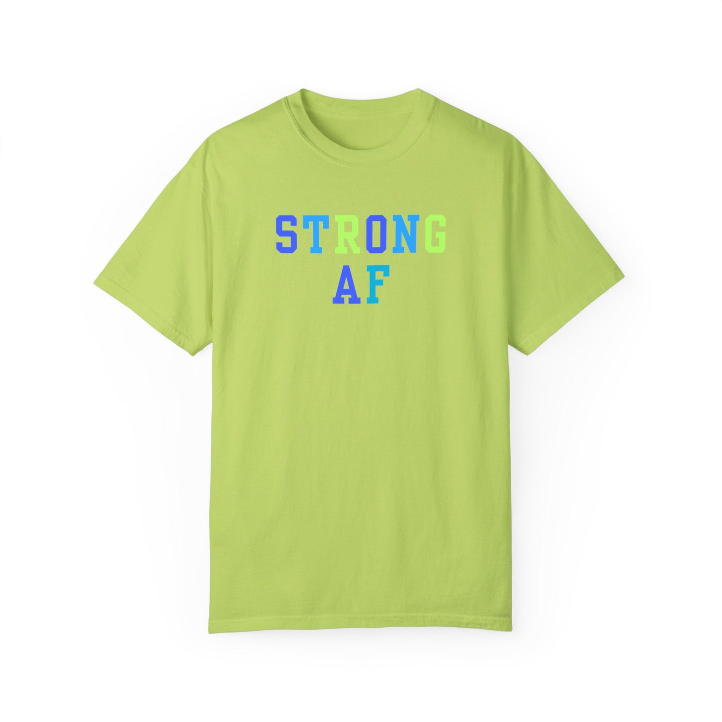 Strong AF T-Shirt (Blue/Green)