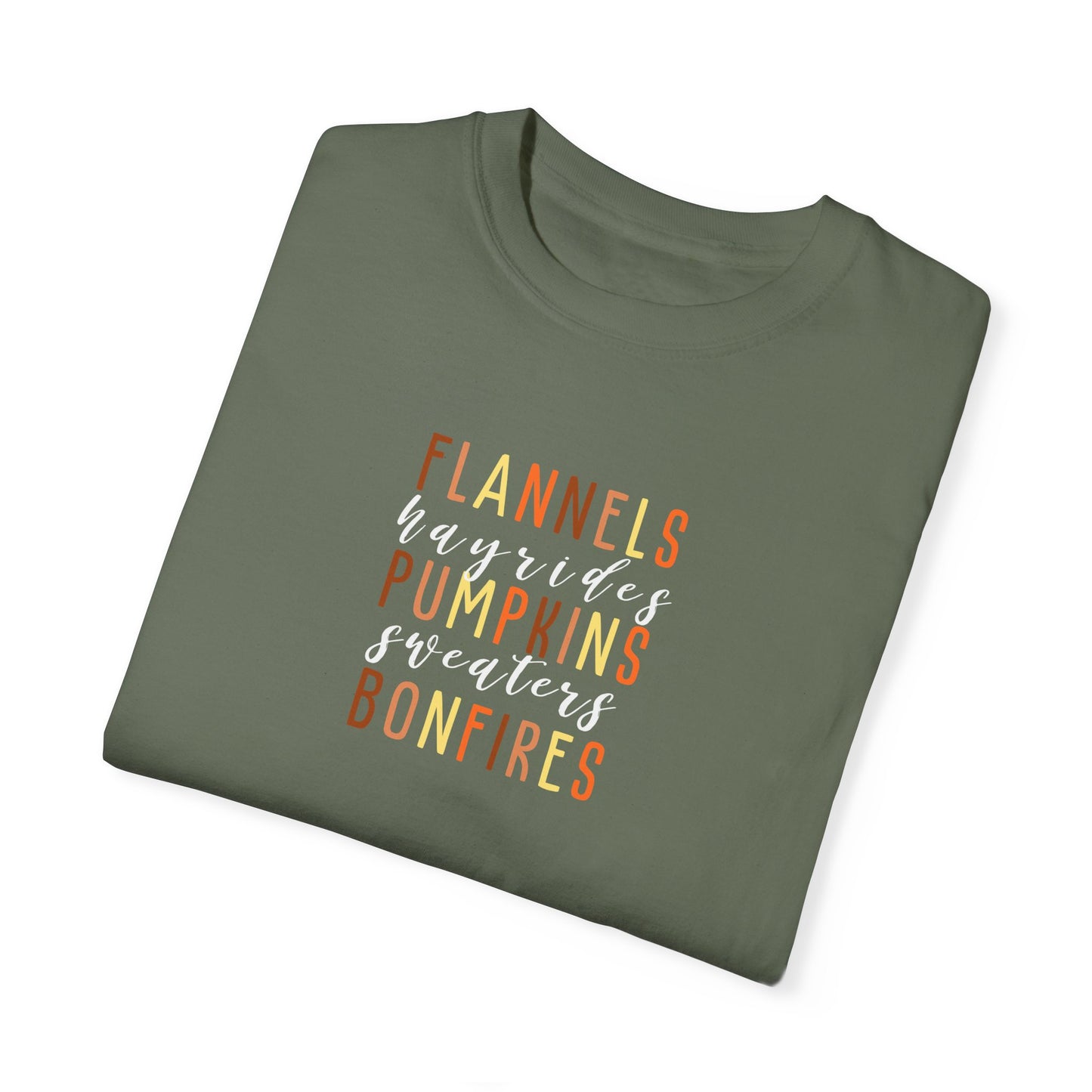 Flannels Pumpkins Bonfires T-Shirt