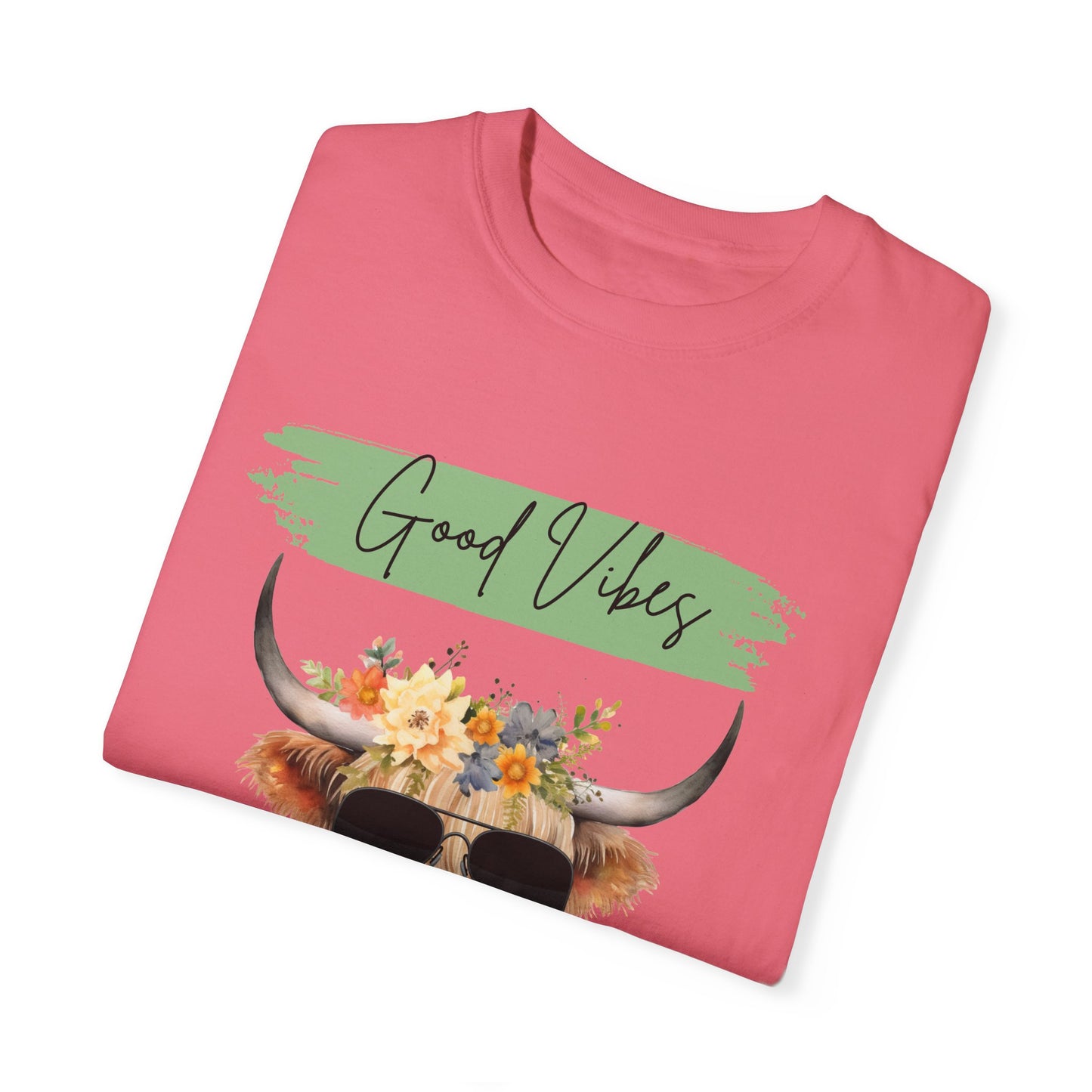 Good Vibes Highland Cow T-Shirt