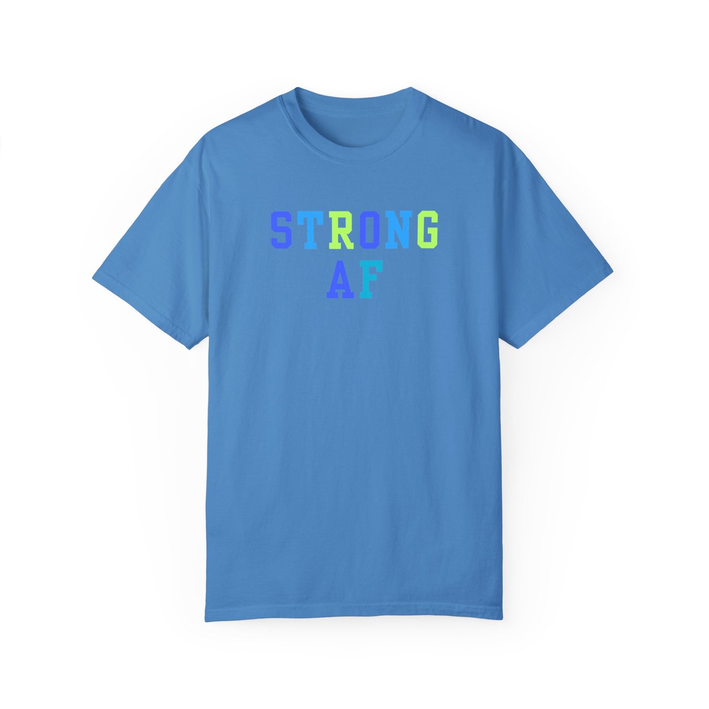 Strong AF T-Shirt (Blue/Green)