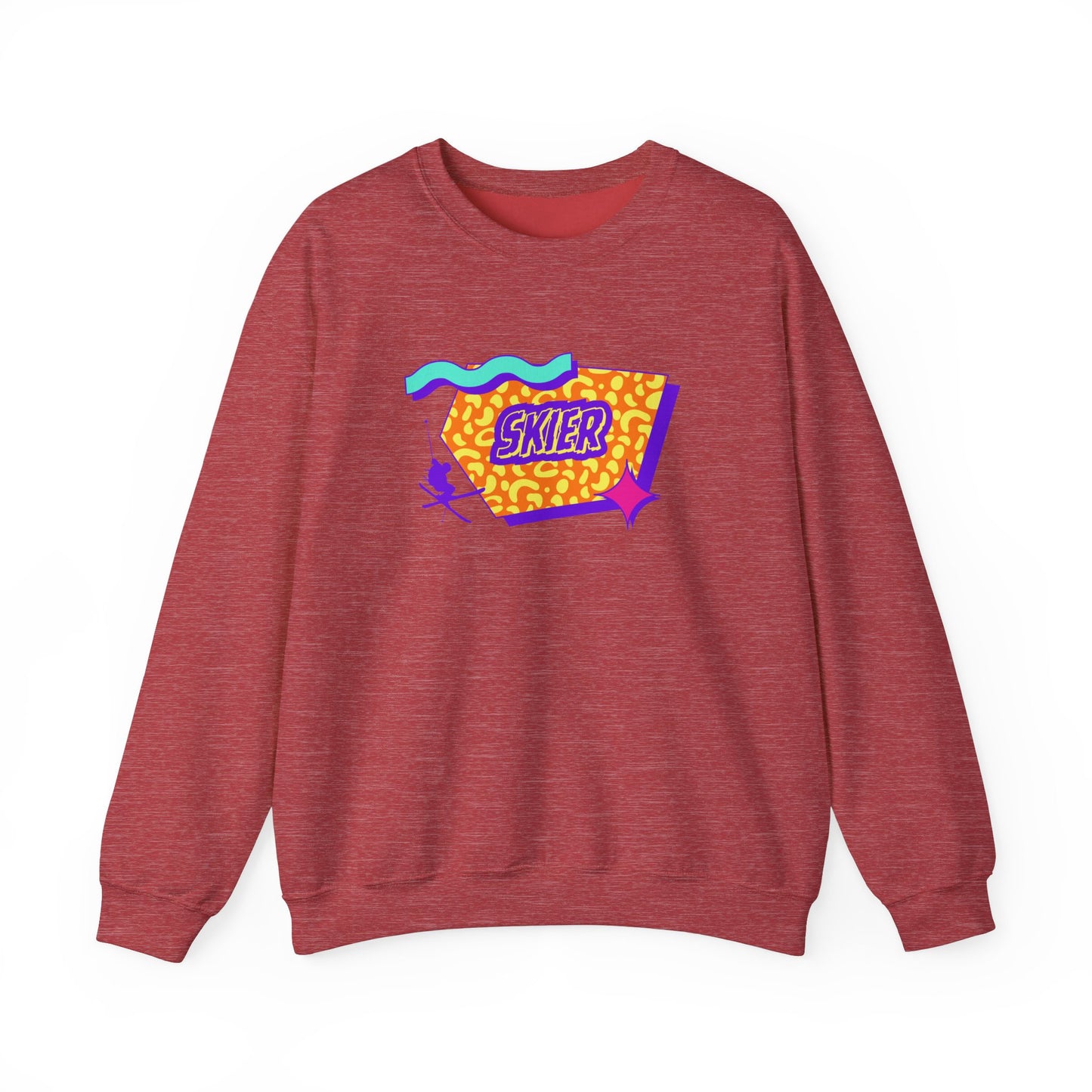 Retro Skier Crewneck Sweatshirt