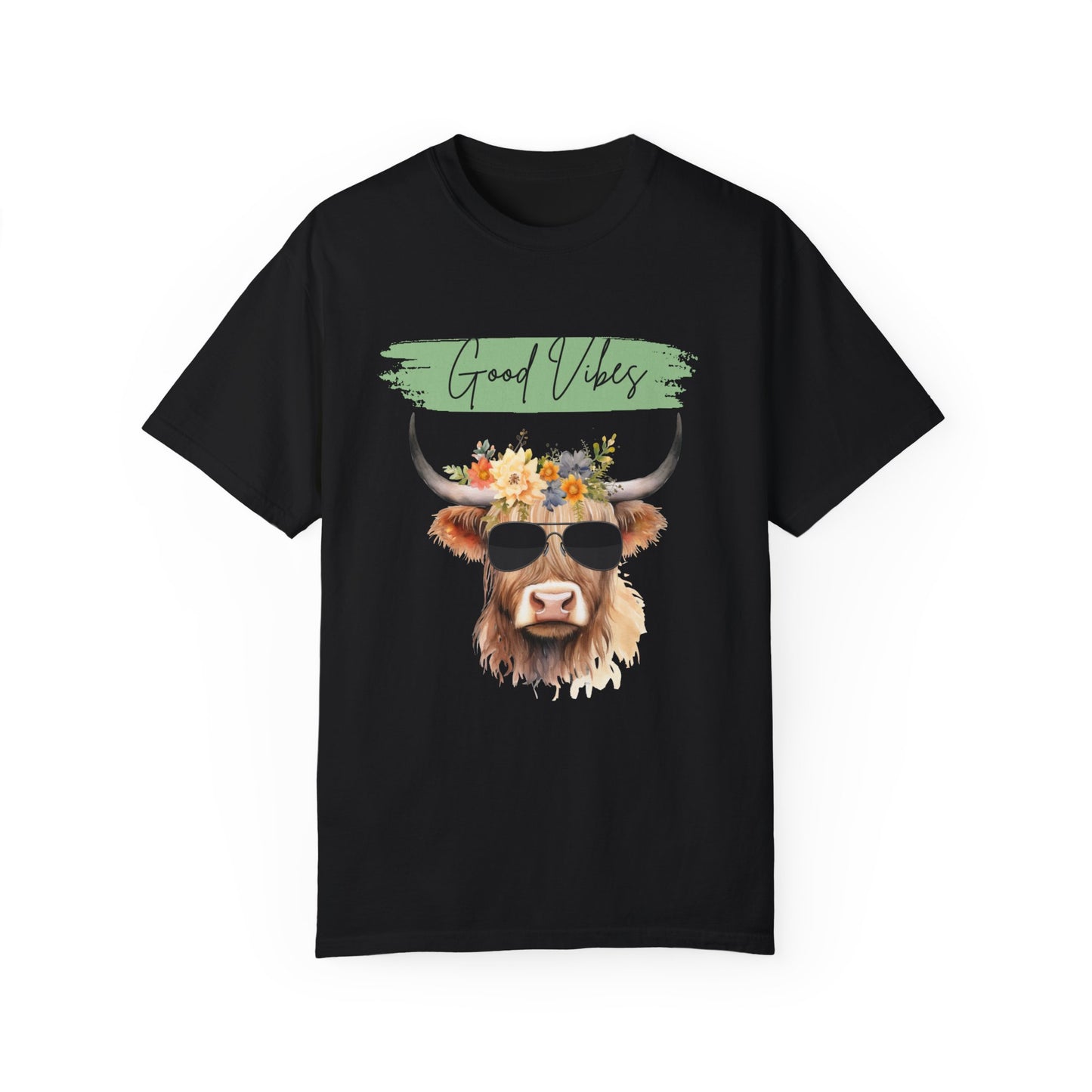 Good Vibes Highland Cow T-Shirt