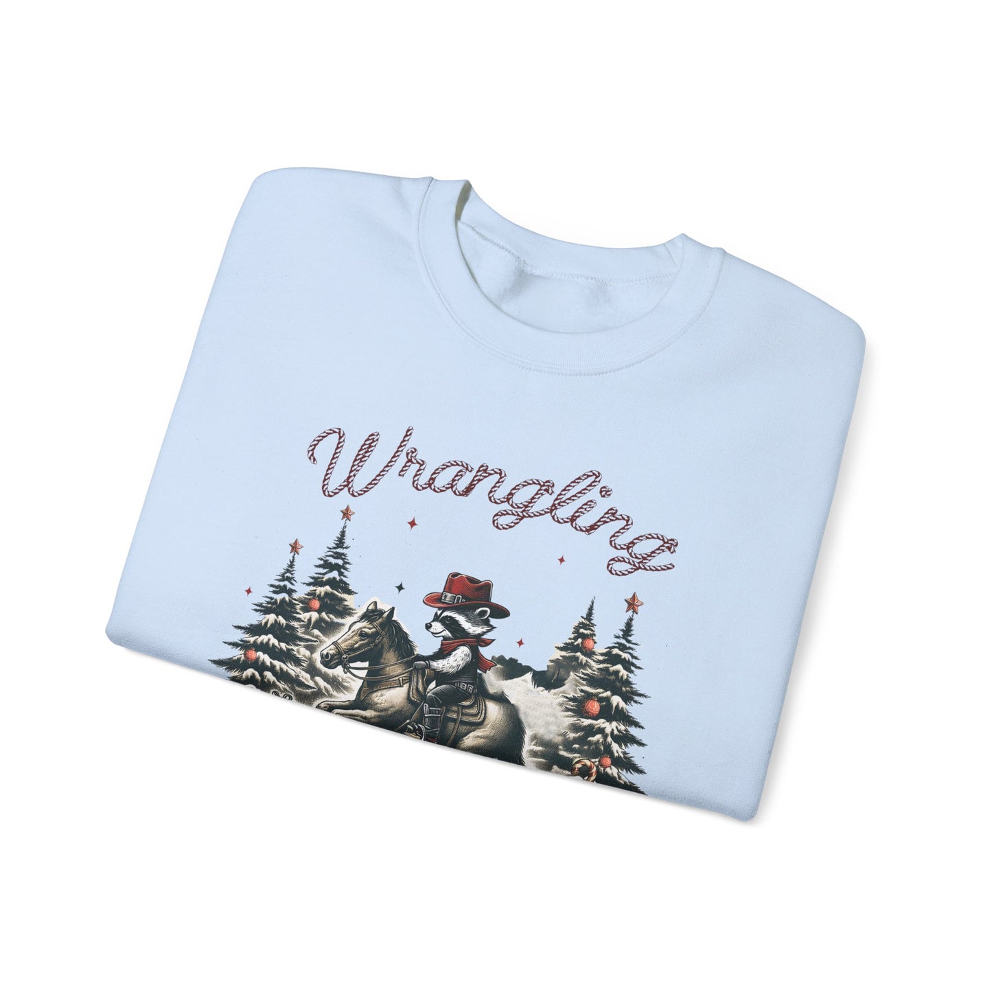 Wrangling Christmas Cheer Crewneck Sweatshirt