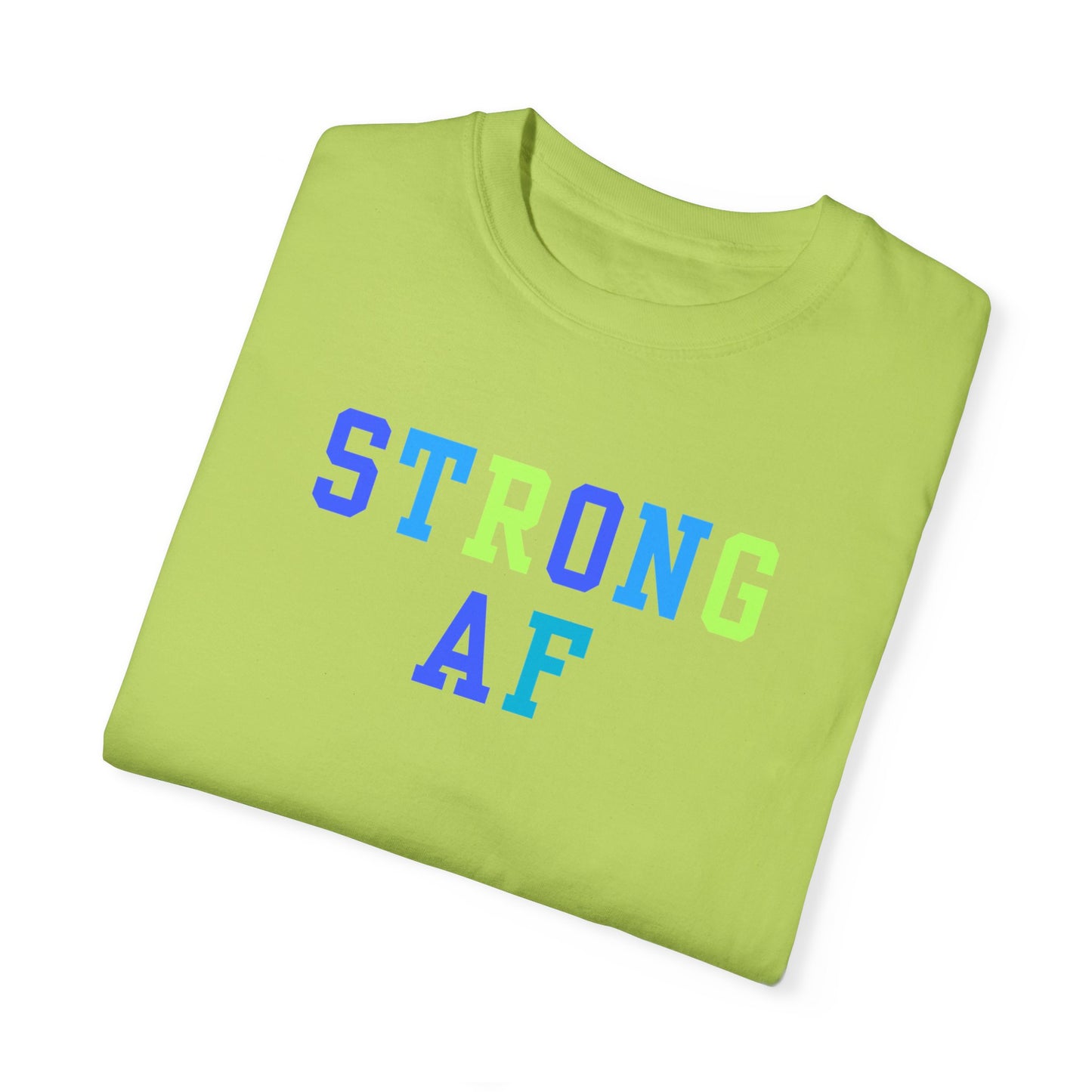 Strong AF T-Shirt (Blue/Green)