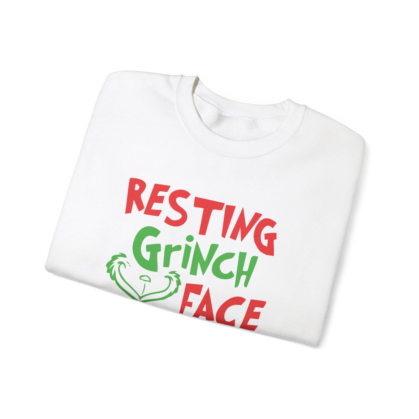 Resting Grinch Face Crewneck Sweatshirt