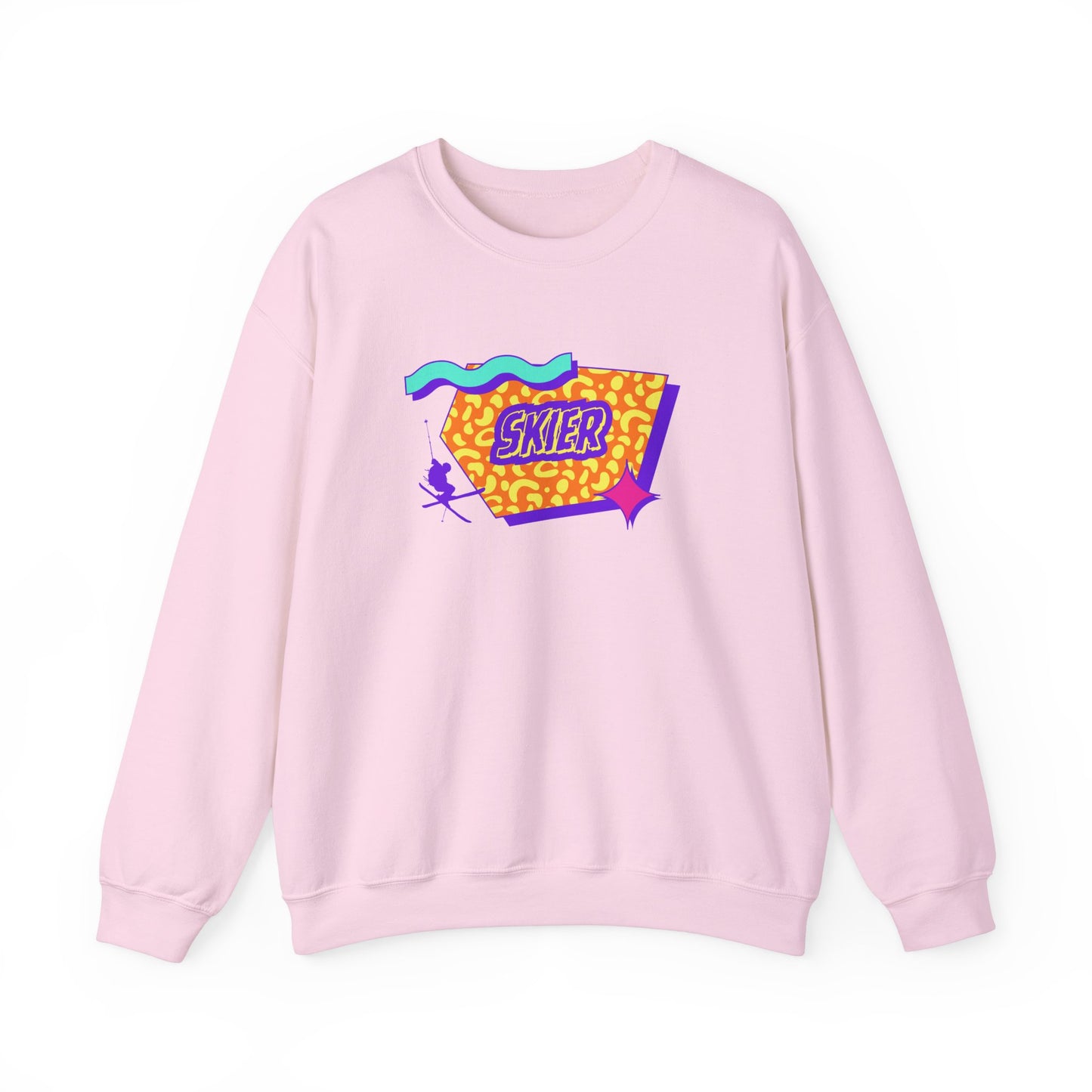 Retro Skier Crewneck Sweatshirt