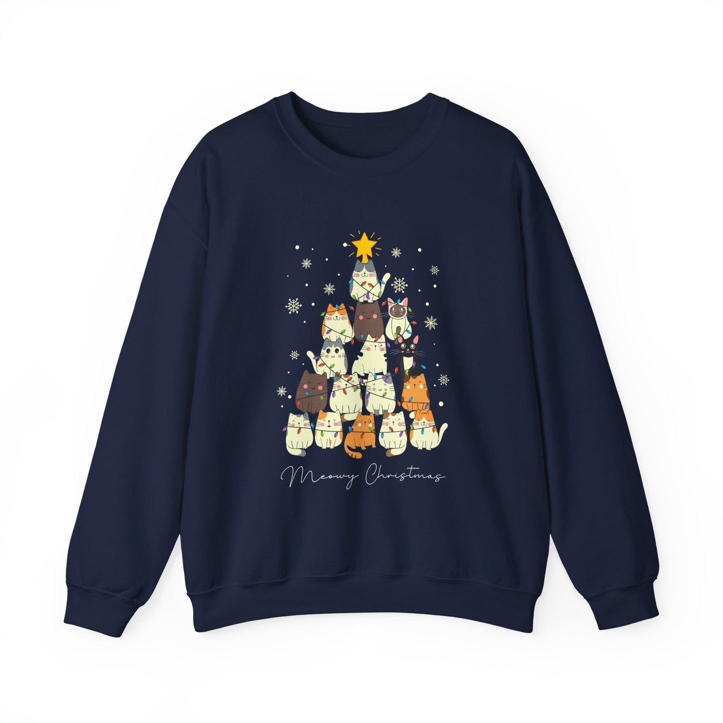 Meowy Christmas Crewneck Sweatshirt