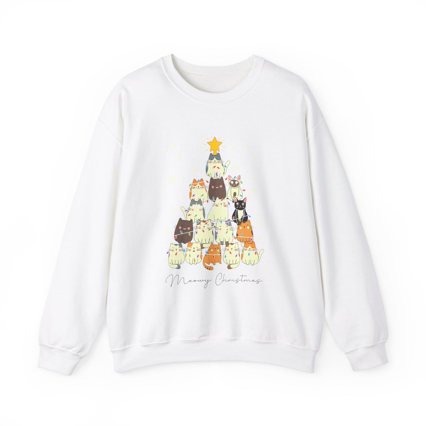 Meowy Christmas Crewneck Sweatshirt