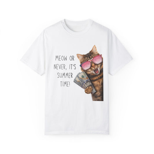 Meow or Never It's Summer Time T-Shirt