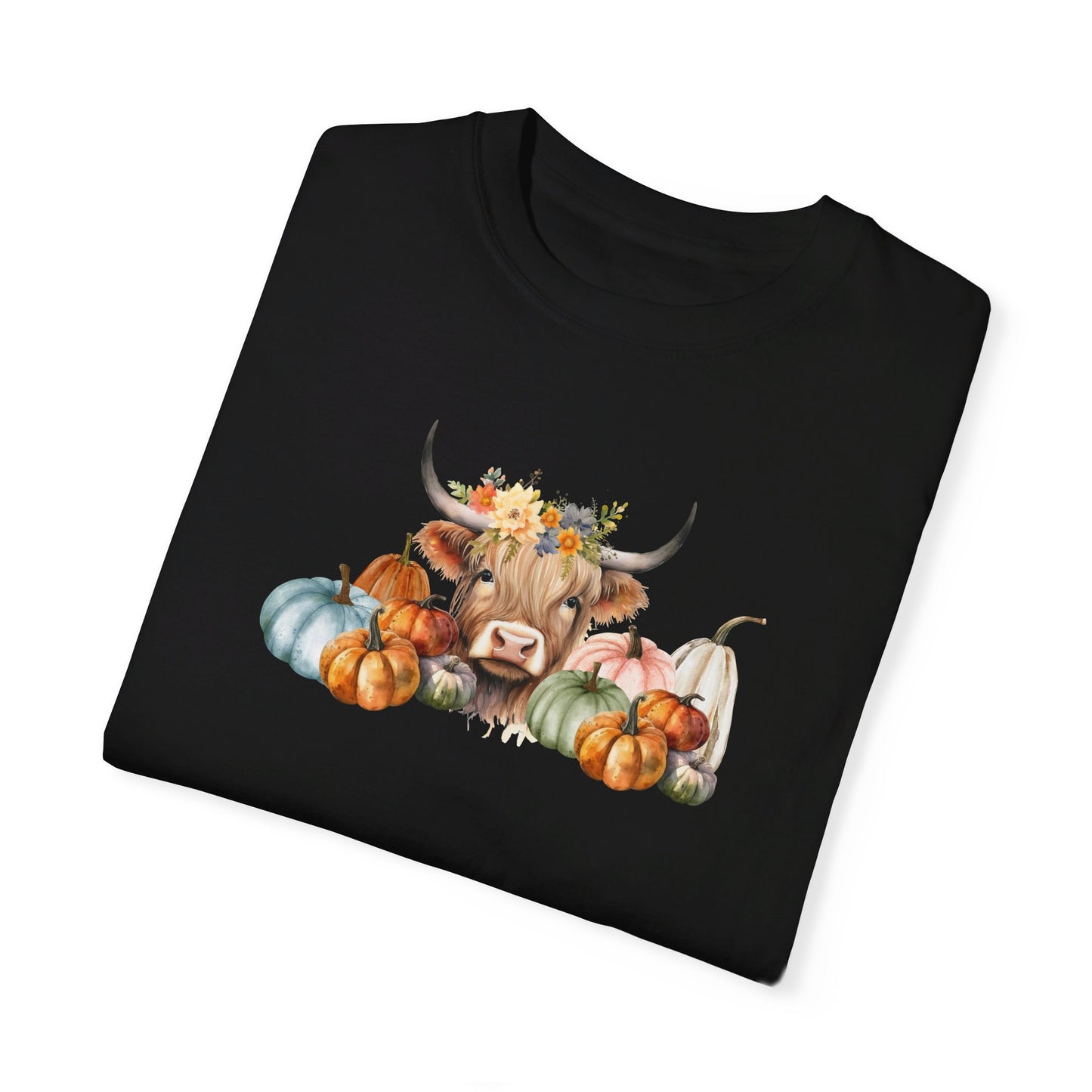 Highland Cow Pumpkin T-Shirt