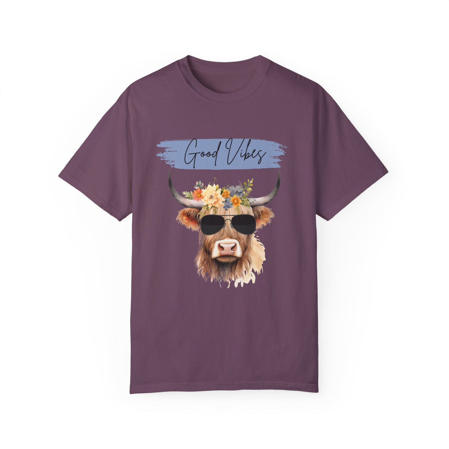 Good Vibes Highland Cow T-Shirt