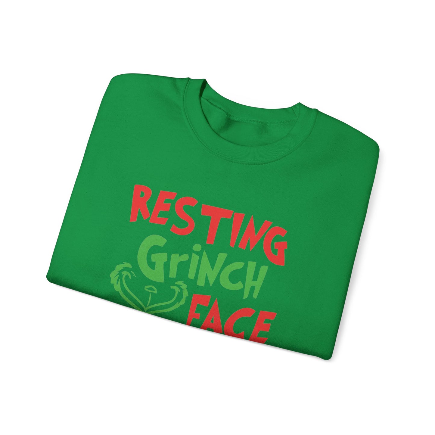 Resting Grinch Face Crewneck Sweatshirt