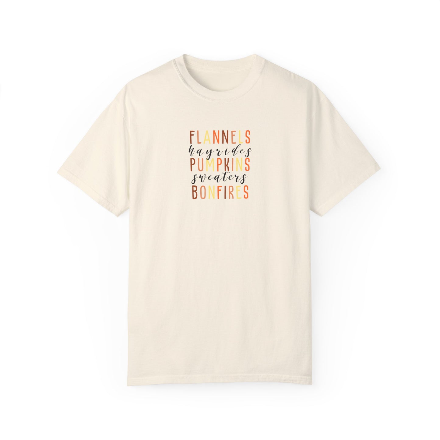 Flannels Pumpkins Bonfires T-Shirt