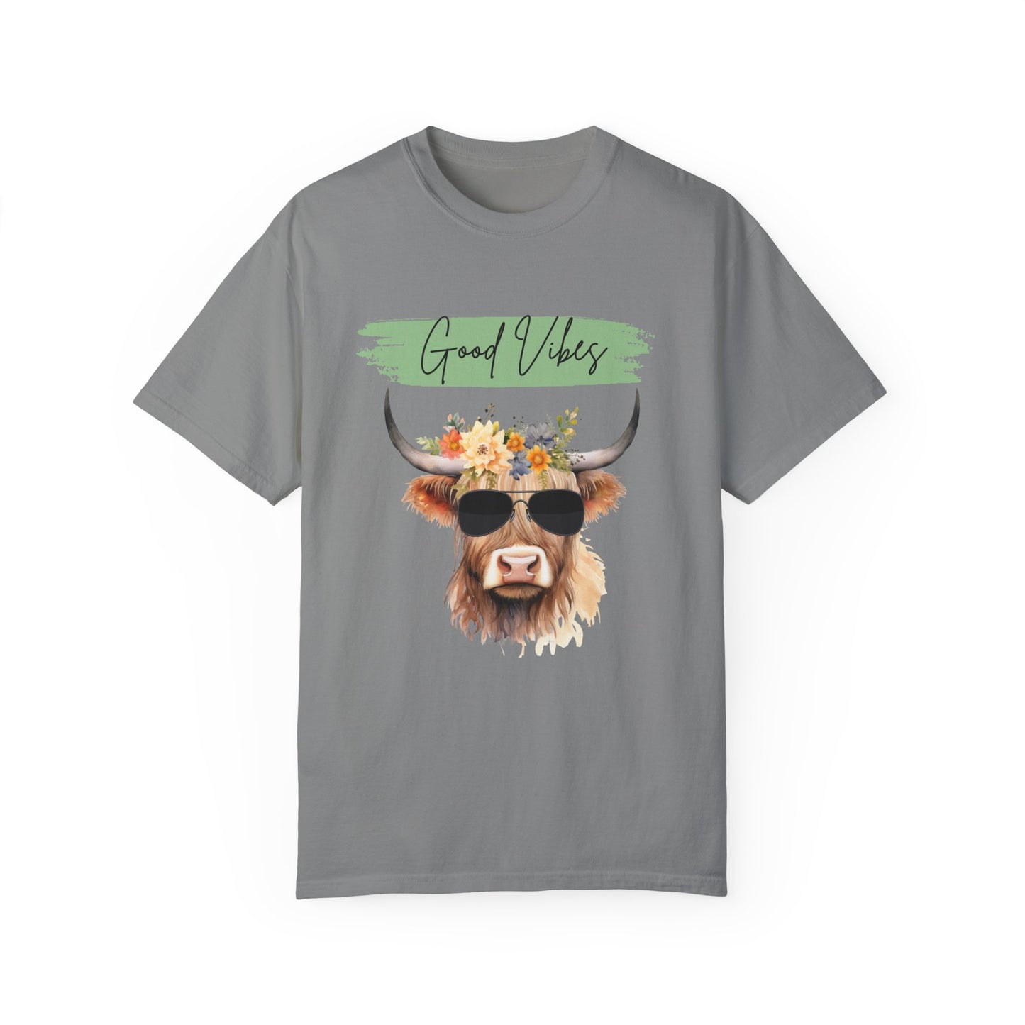 Good Vibes Highland Cow T-Shirt