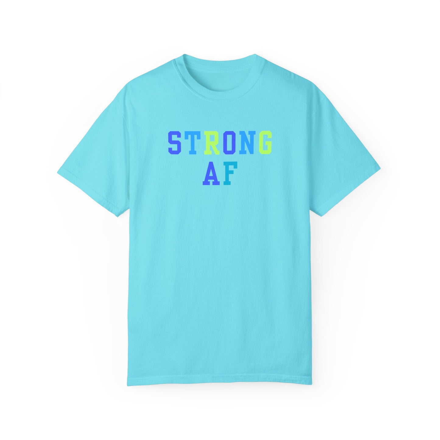 Strong AF T-Shirt (Blue/Green)