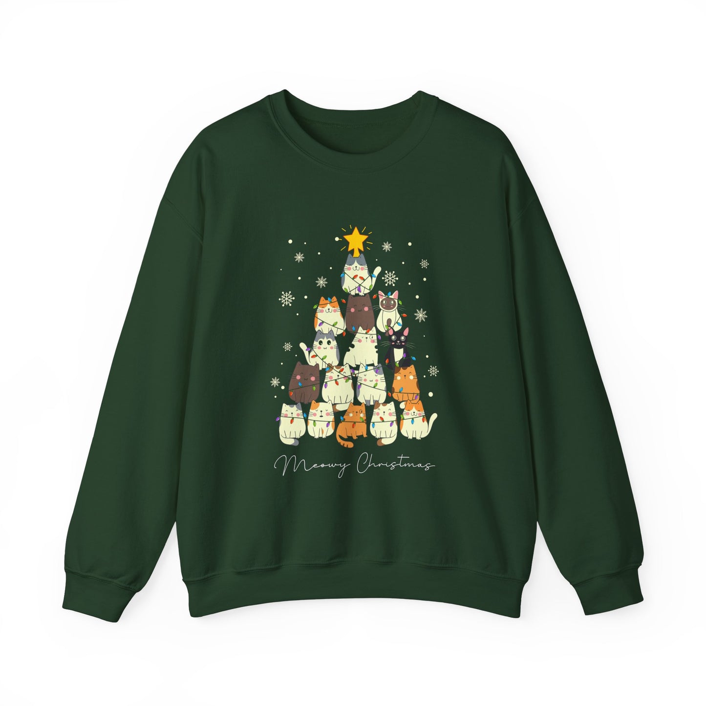 Meowy Christmas Crewneck Sweatshirt