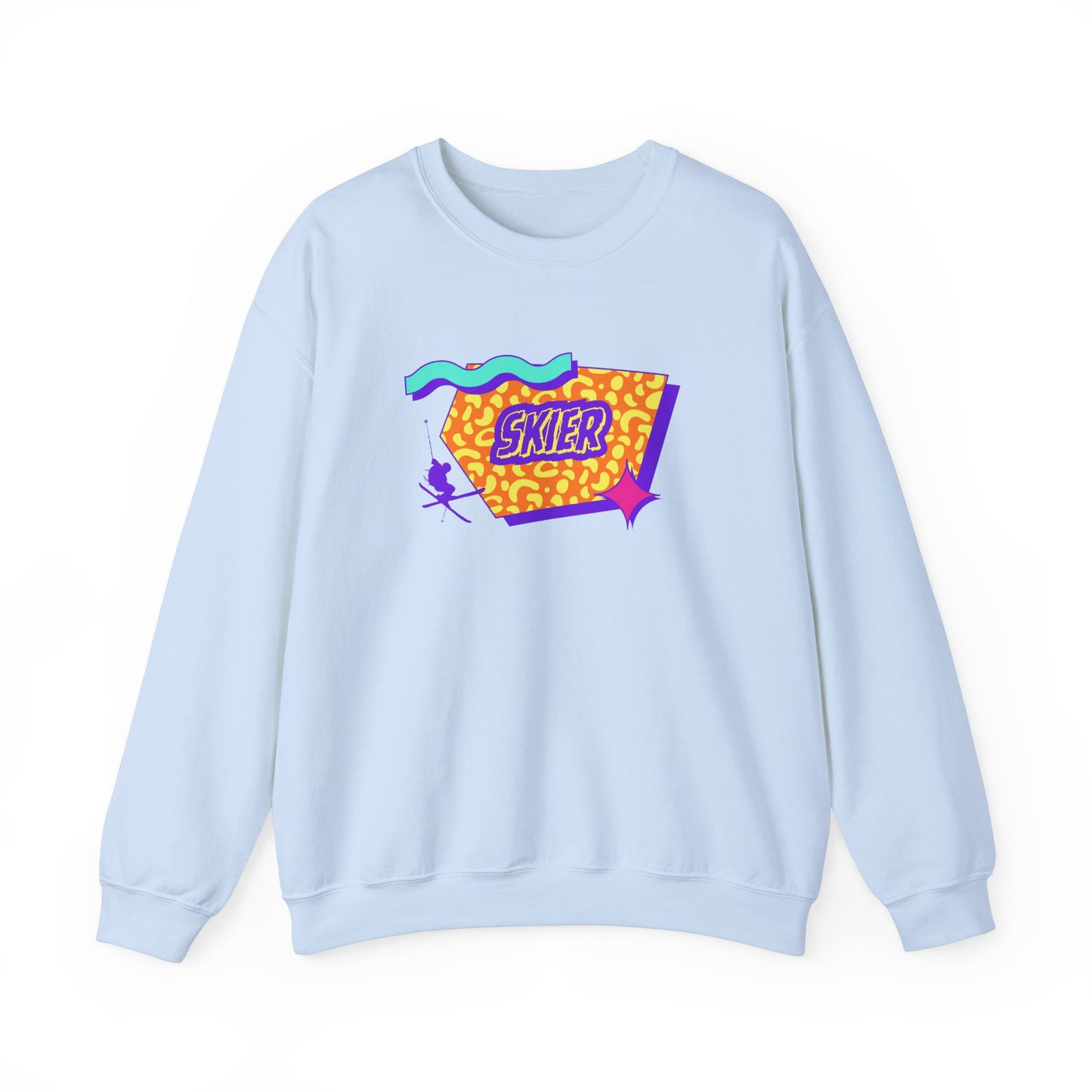 Retro Skier Crewneck Sweatshirt