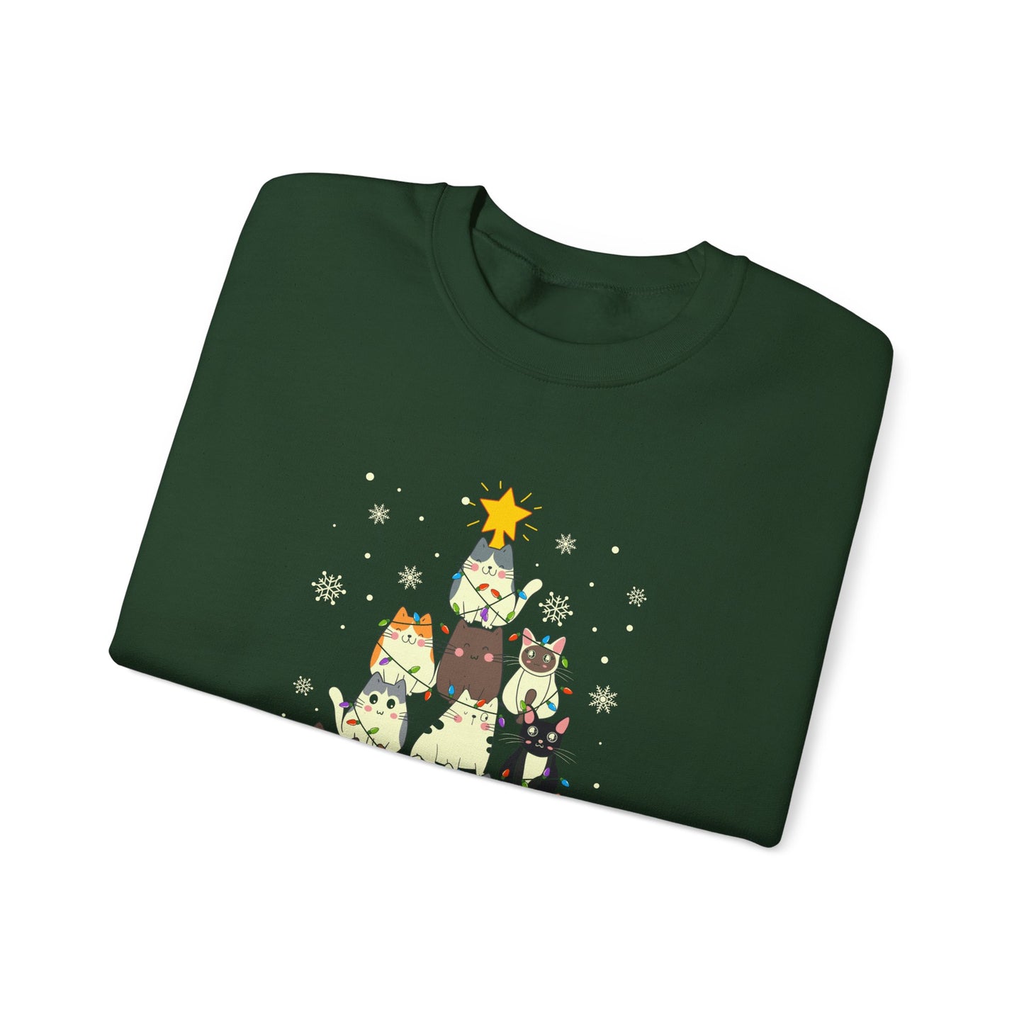 Meowy Christmas Crewneck Sweatshirt