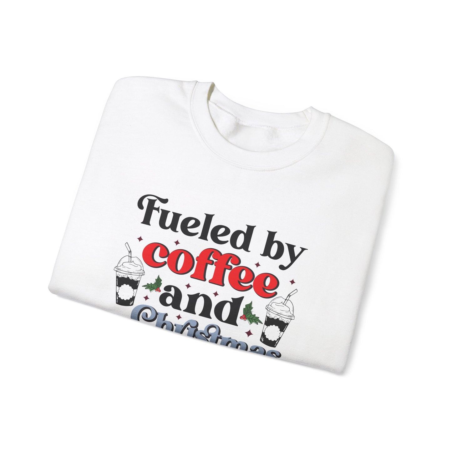 Fueled by Coffee and Christmas Cheer Crewneck Sweatshirt