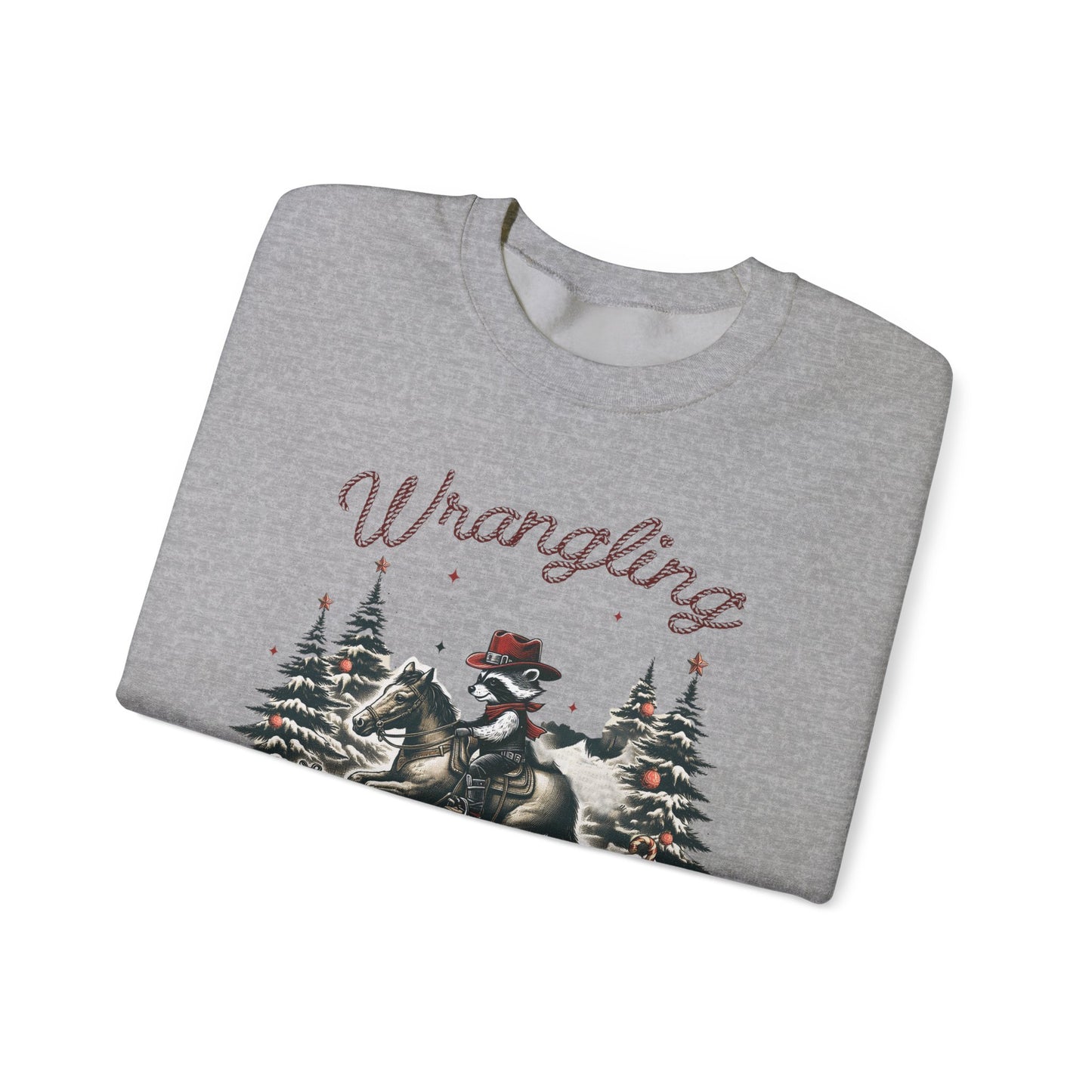 Wrangling Christmas Cheer Crewneck Sweatshirt