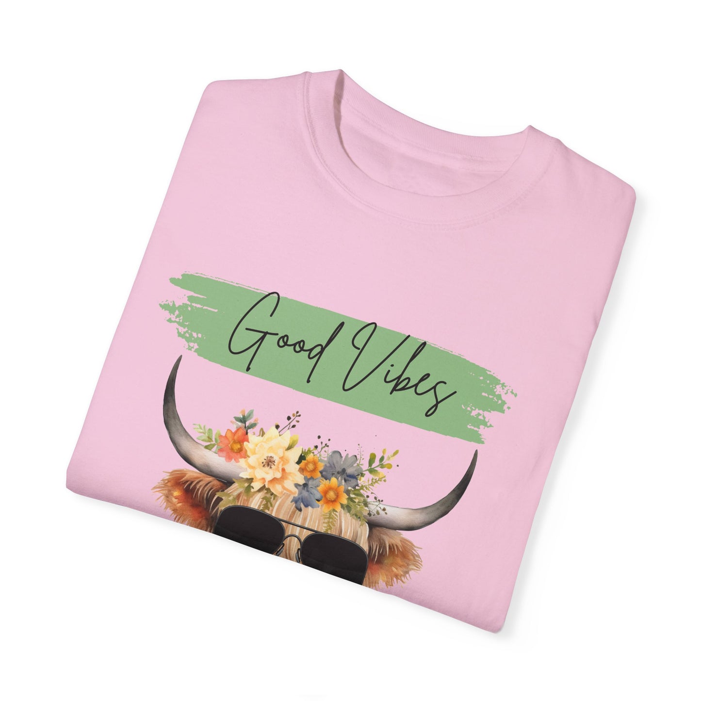 Good Vibes Highland Cow T-Shirt