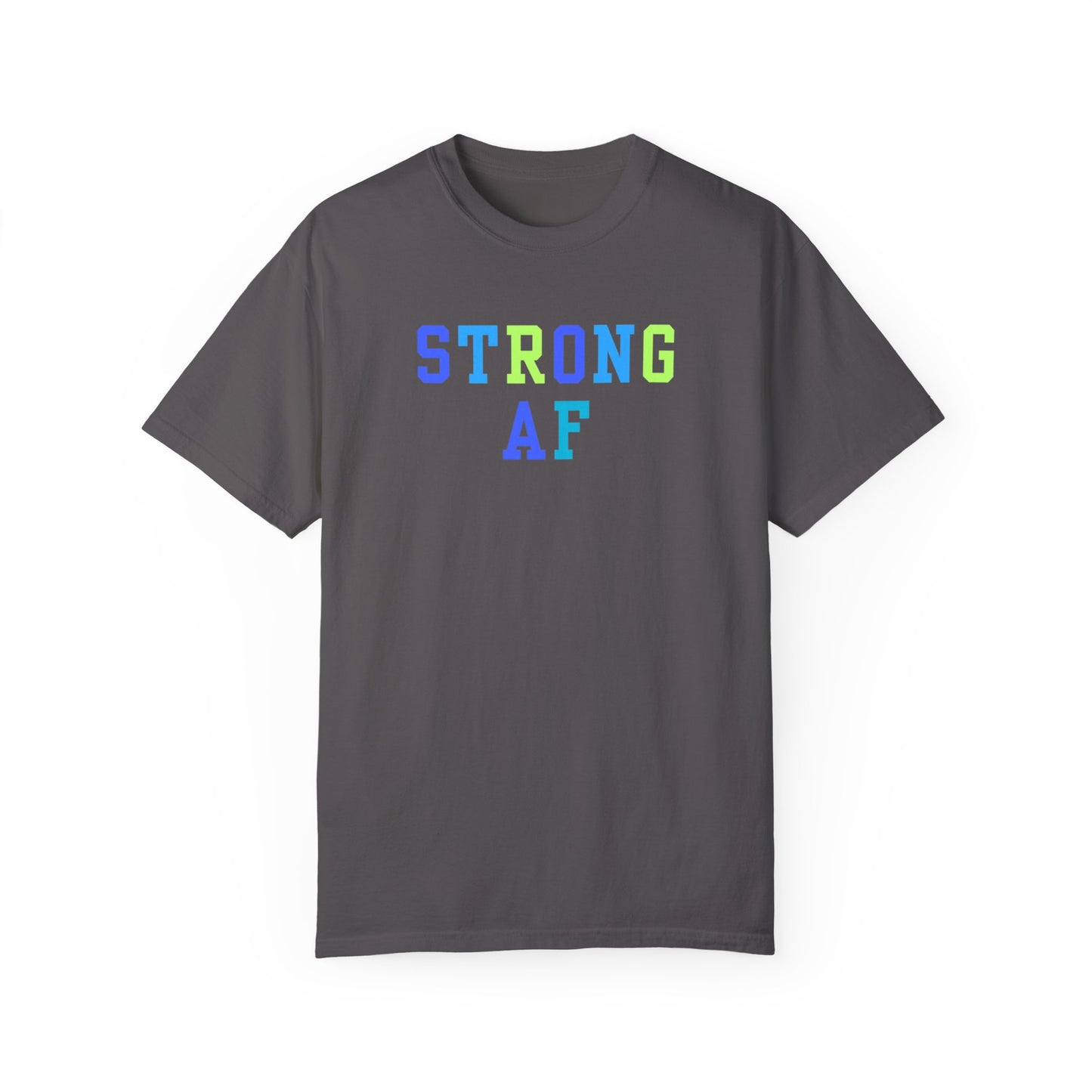 Strong AF T-Shirt (Blue/Green)