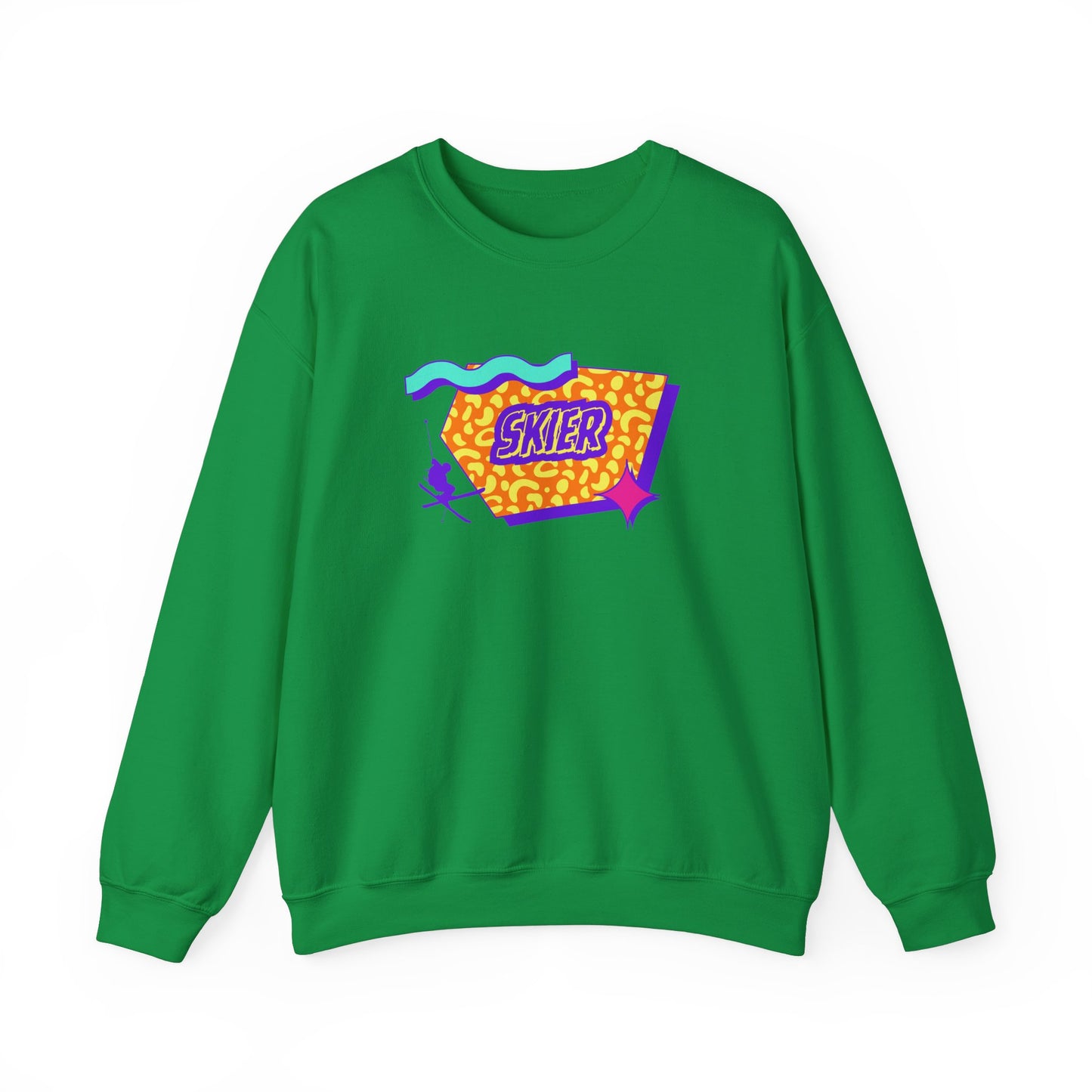 Retro Skier Crewneck Sweatshirt