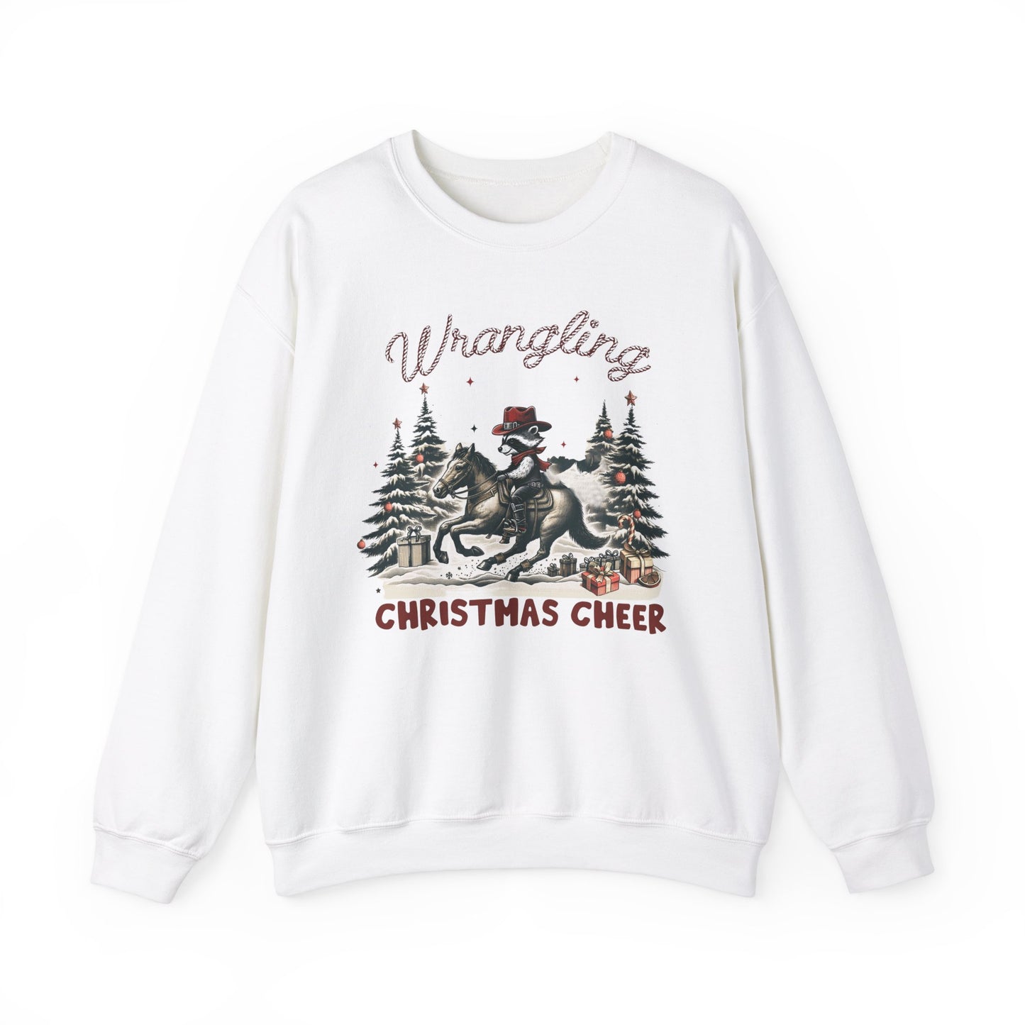 Wrangling Christmas Cheer Crewneck Sweatshirt