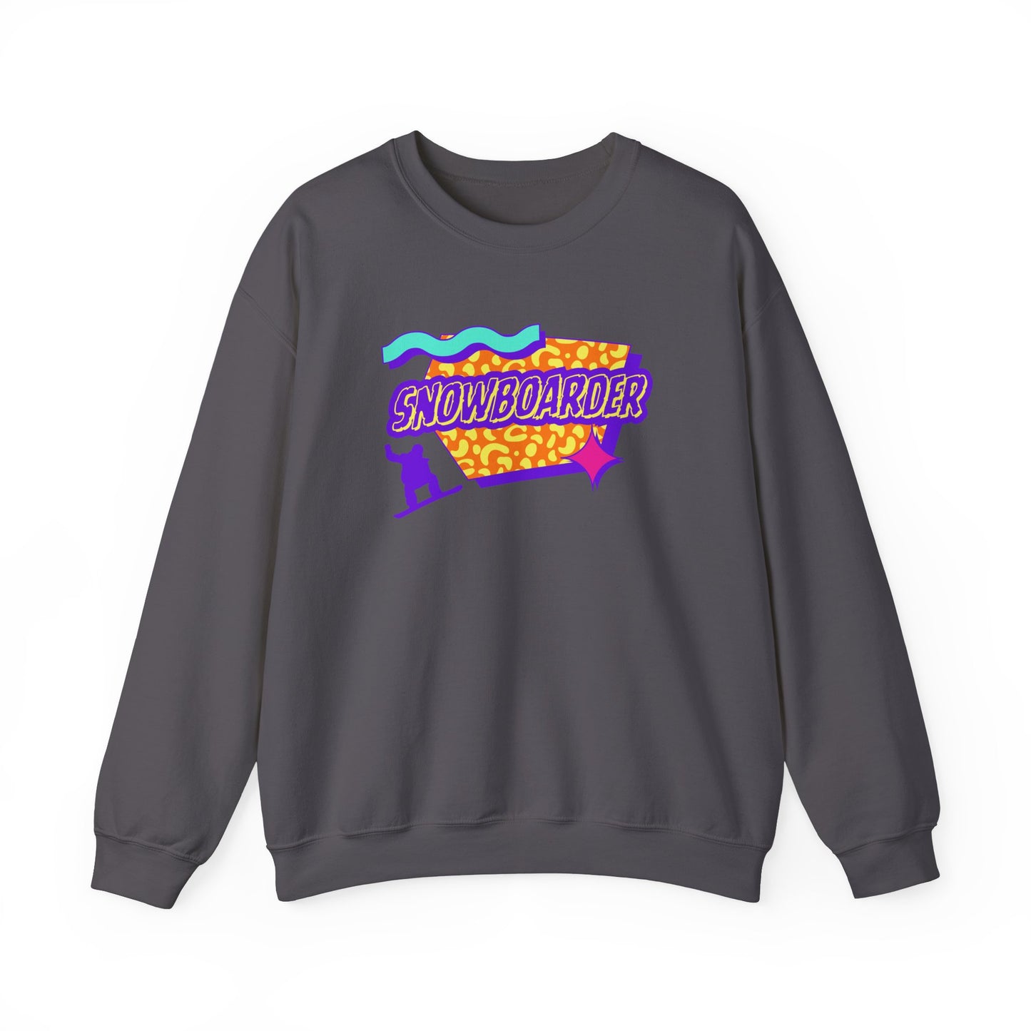 Retro Snowboarder Crewneck Sweatshirt