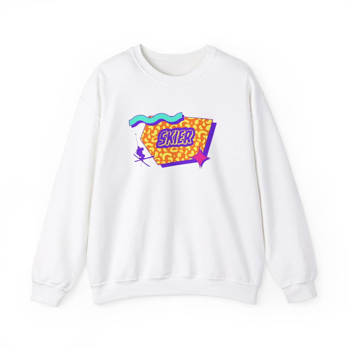 Retro Skier Crewneck Sweatshirt