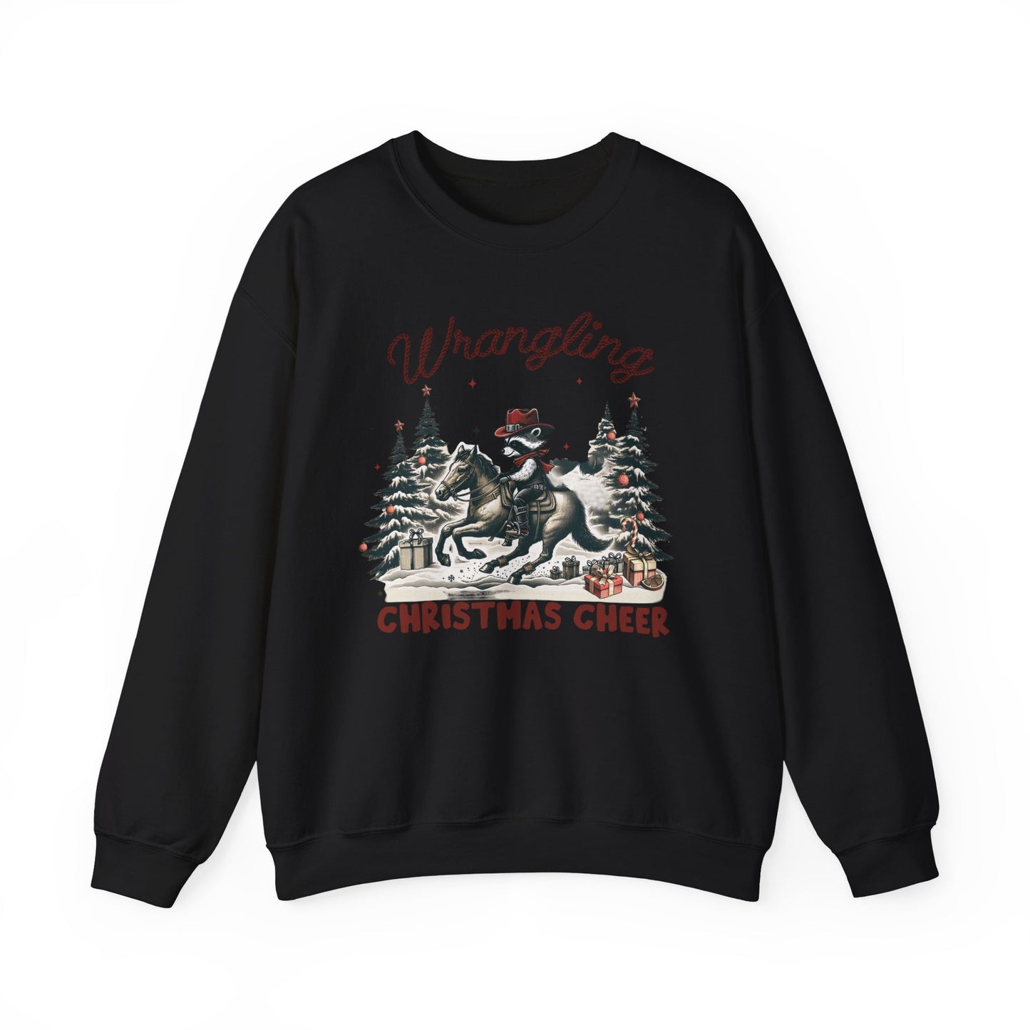 Wrangling Christmas Cheer Crewneck Sweatshirt