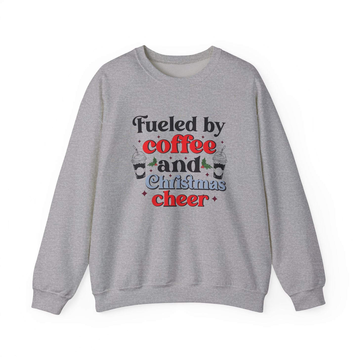 Fueled by Coffee and Christmas Cheer Crewneck Sweatshirt