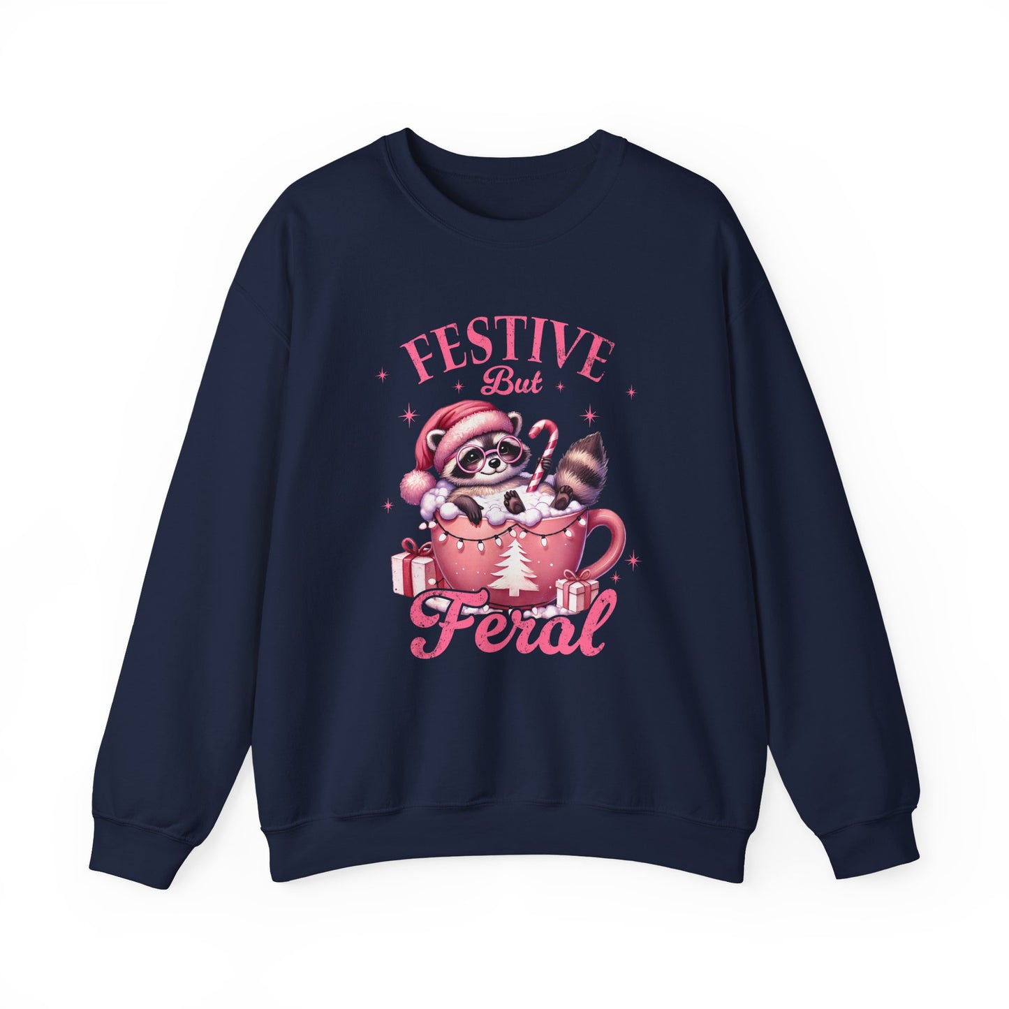 Festive But Feral Crewneck Sweatshirt